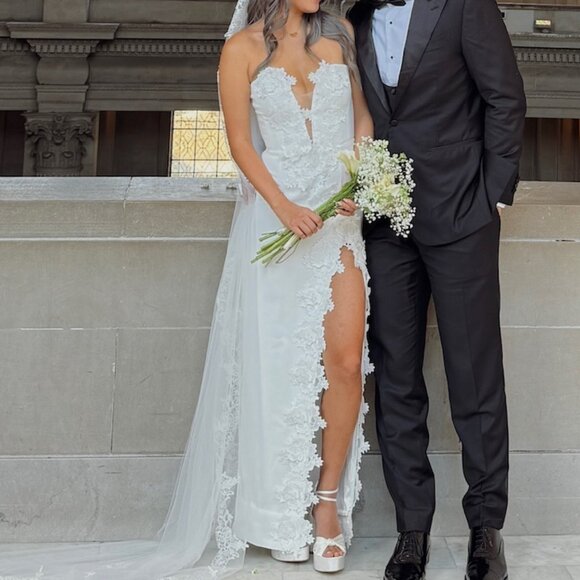 Florence Dress, SAU LEE, 2, White - Picture 3 of 3